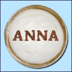 Cappuccino Schaum mit Text "Anna"