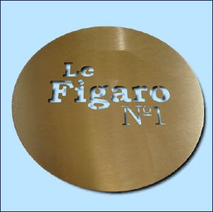 Cappuccino Schablone "Le Figaro"