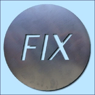 Cappuccino Schablone "Fix"
