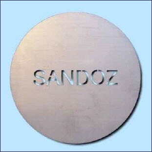 Cappuccino Schablone "Sandoz"