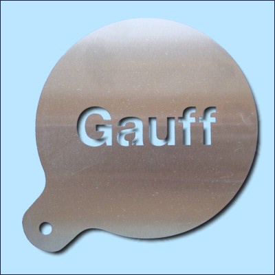 Cappuccino Schablone "Gauff"