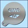 Cappuccino Schablone "GWG-Logo"
