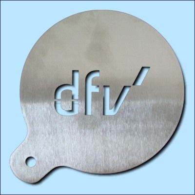 Dekoschablone "dfv"