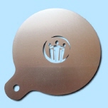 Barista Schablone Firmenlogo