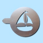 Barista Schablone Schiff