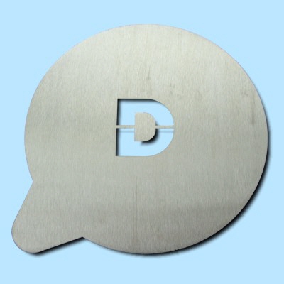 Cappuccino Schablone "Dolder Resort"