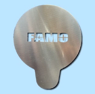 Cappuccino Schablone "Famo"