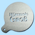 Cappuccino Schablone "H&ouml;rstudio"