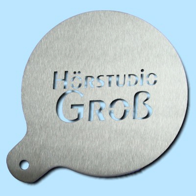 Cappuccino Schablone "H&ouml;rstudio"