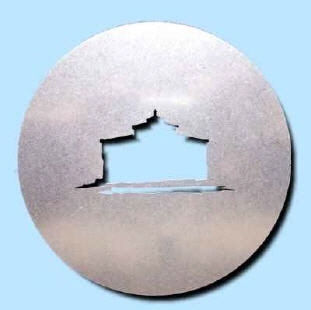 Cappuccino Schablone Schloss