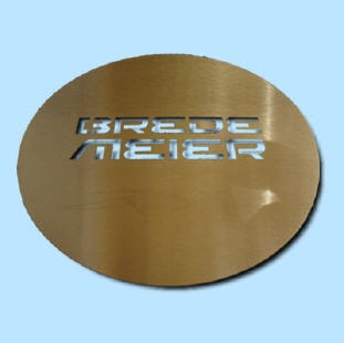 Cappuccino Schablone mit Schrift