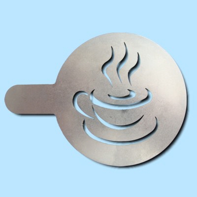 Cappuccino Schablone Kaffee-Tasse