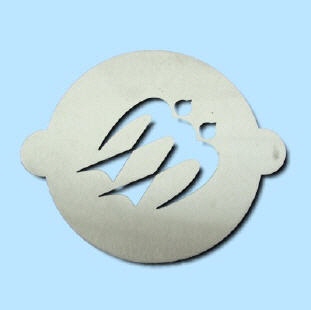 Cappuccino Schablone V&ouml;gel