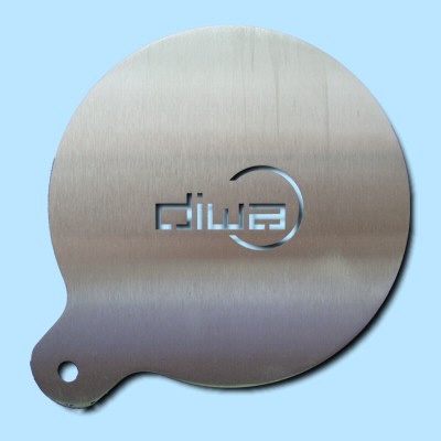 Cappuccino Schablone "diwa"