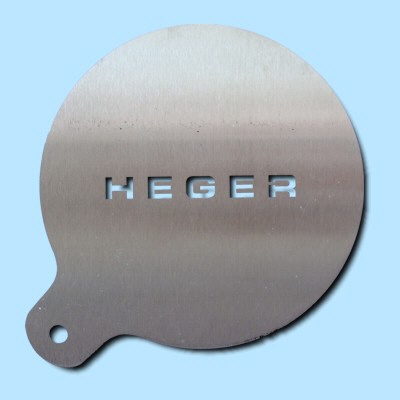 Cappuccino Schablone "HEGER"