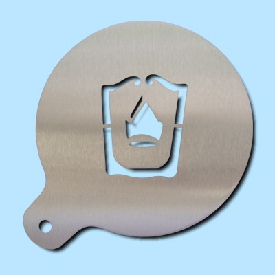Cappuccino Schablone "Wappen"