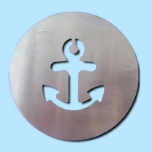 Cappuccino Schablone "Anker"