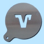 Cappuccino Schablone "Volksbank"