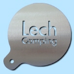 Kaffeeschablone "Lech-Camping"